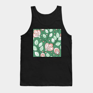 Spring Pattern with Vintage Floral Motifs Tank Top